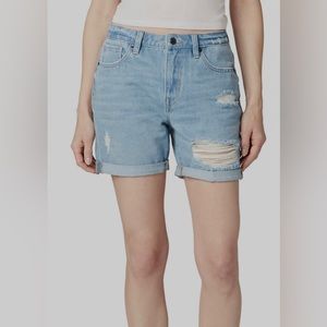 BUFFALO DAVID BITTON Billy Boyfriend Denim Jean Shorts 26 NWT